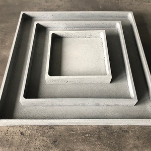 Decorative Concrete Tray Square Concrete Tray image 6