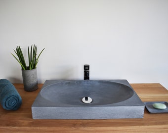 Concrete Bathroom Sink | Vessel Sink | Wash Basin | Countertop Sink | Concrete Vanity