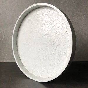 Circular Trays Exclusive line 10/25cm Concrete Decorative Tray Serving Tray Tray Branco