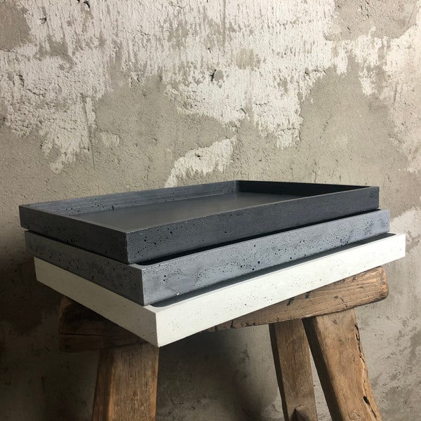 Decorative Tray | Rectangle Tray | Serving Tray | Concrete Tray