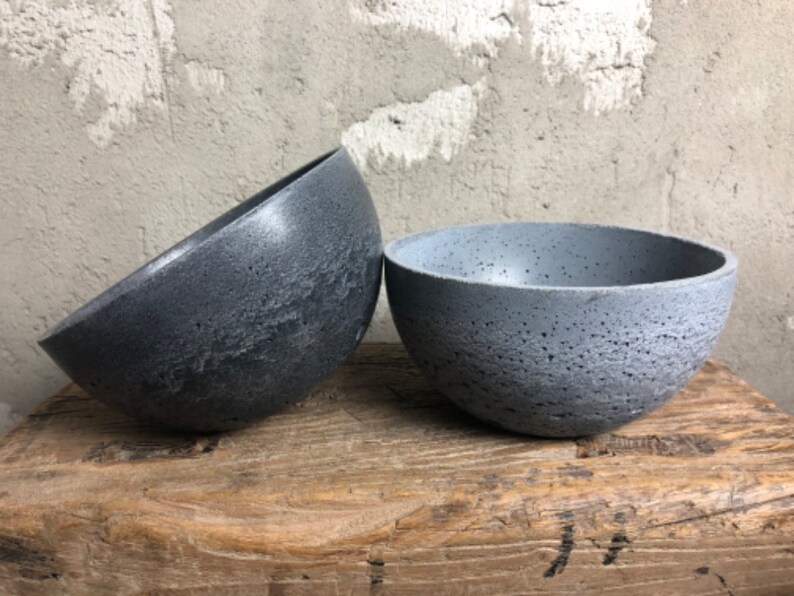 Concrete Serving Bowl Decorative Bowl Fruit Bowl Small Bowl Table Decor Concrete Decor image 4