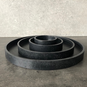 Circular Trays Exclusive line 10/25cm Concrete Decorative Tray Serving Tray Tray image 6