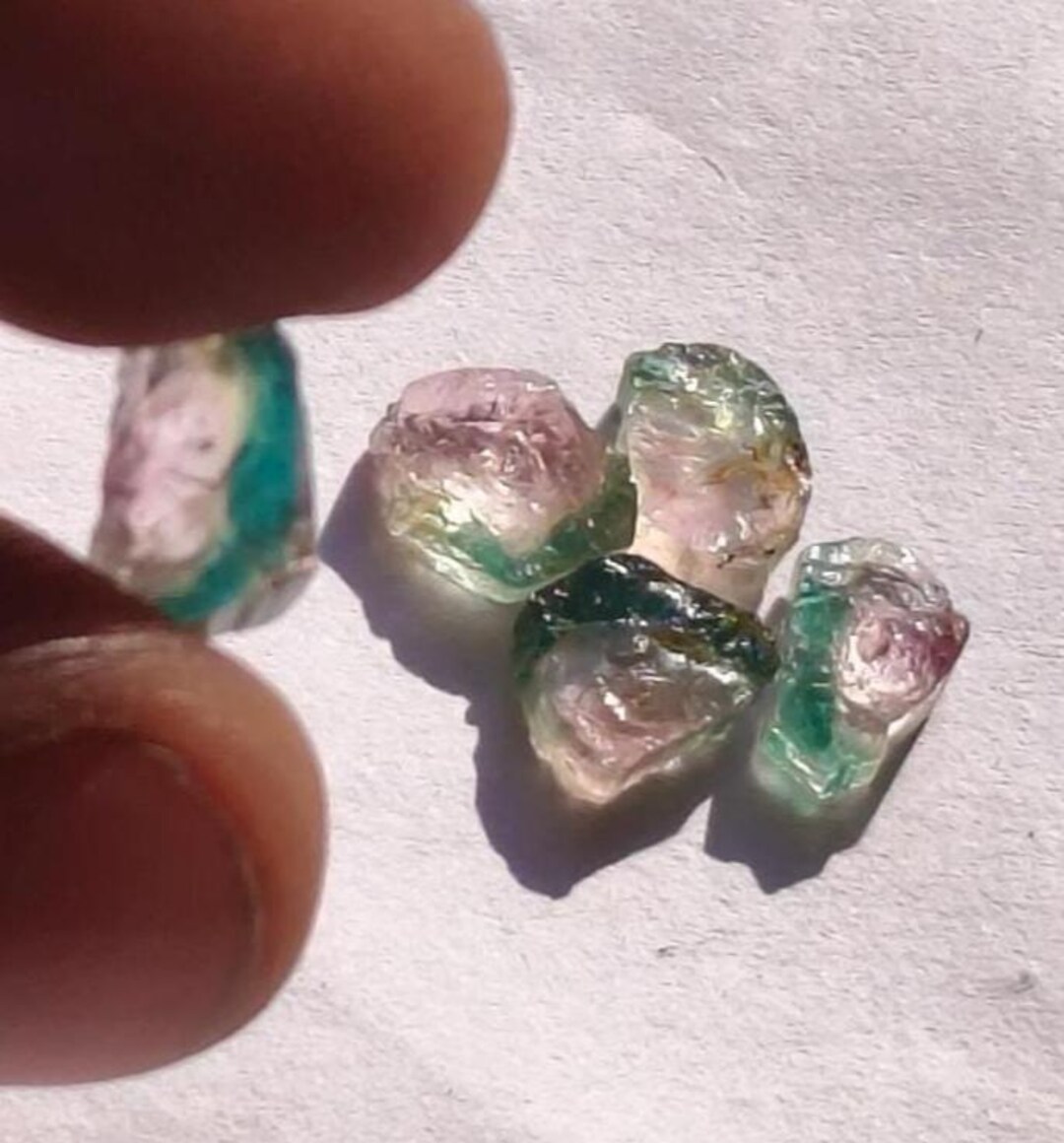 RARE !! TOURMALINE CHROME DU MOZAMBIQUE : 4.5 mm ★★ P487.129t