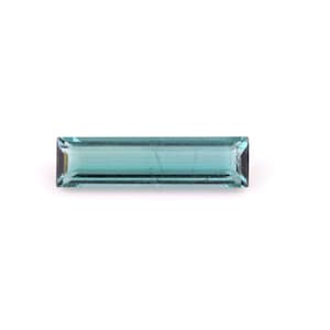 Classic Top Quality Natural Tourmaline Indicolite Baguette Shape Faceted Loose Gemstone For Making Jewelry 1.75 Ct 15X4X3 MM B-34
