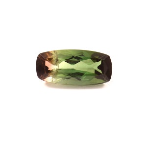 Watermelon Tourmaline Gemstone: 2.70 Carat Cushion Cut Bio-Color