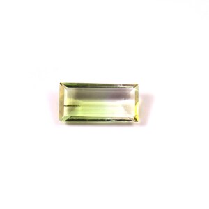 1.45 Carat Natural Tourmaline Bi-Color Baguette Shape Faceted 11.3x5.5x2.5MM Tourmaline Gemstone For Jewelry Making And Wholesale Price 8317