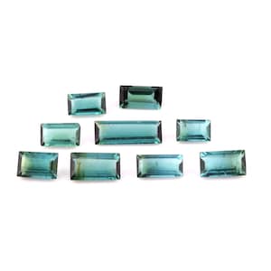 Exclusive Top Quality Natural Tourmaline Baguette Shape Faceted Lot Loose Gemstone For Making Jewelry 4.50 Ct 5X3X2-10X3X2 MM B-58