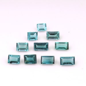Excellent Top Quality Natural Tourmaline Baguette Shape Faceted Lot Loose Gemstone For Making Jewelry 4.00 Ct 4X3X2-6X3X2 MM B-57