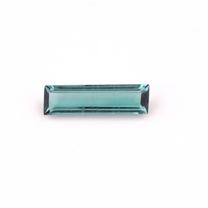 Stunning Top Quality Natural Tourmaline Blue Color Baguette Shape Faceted Loose Gemstone Tourmaline For Making Jewelry 1.80 Ct 15X4X3 MM B26
