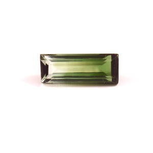 Top Quality Natural Tourmaline Bi Color Baguette Shape Faceted Loose Gemstone Tourmaline For Making Jewelry 1.50 Ct 10.5X4X3.4 MM C-1888