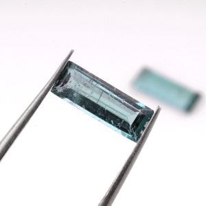 Top Quality Natural Tourmaline Baguette Shape Faceted Lot Loose Gemstone For Making Jewelry 1.75 Ct 10X3X2-10X4X3 MM B-70