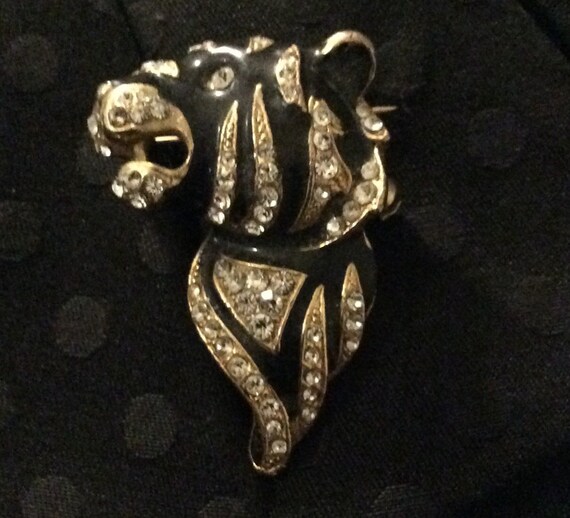Vintage Tiger Brooch