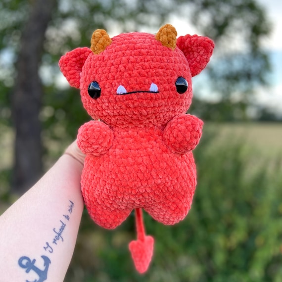 Crochet Pattern Chubby Devil Monster // Demon Crochet Pattern