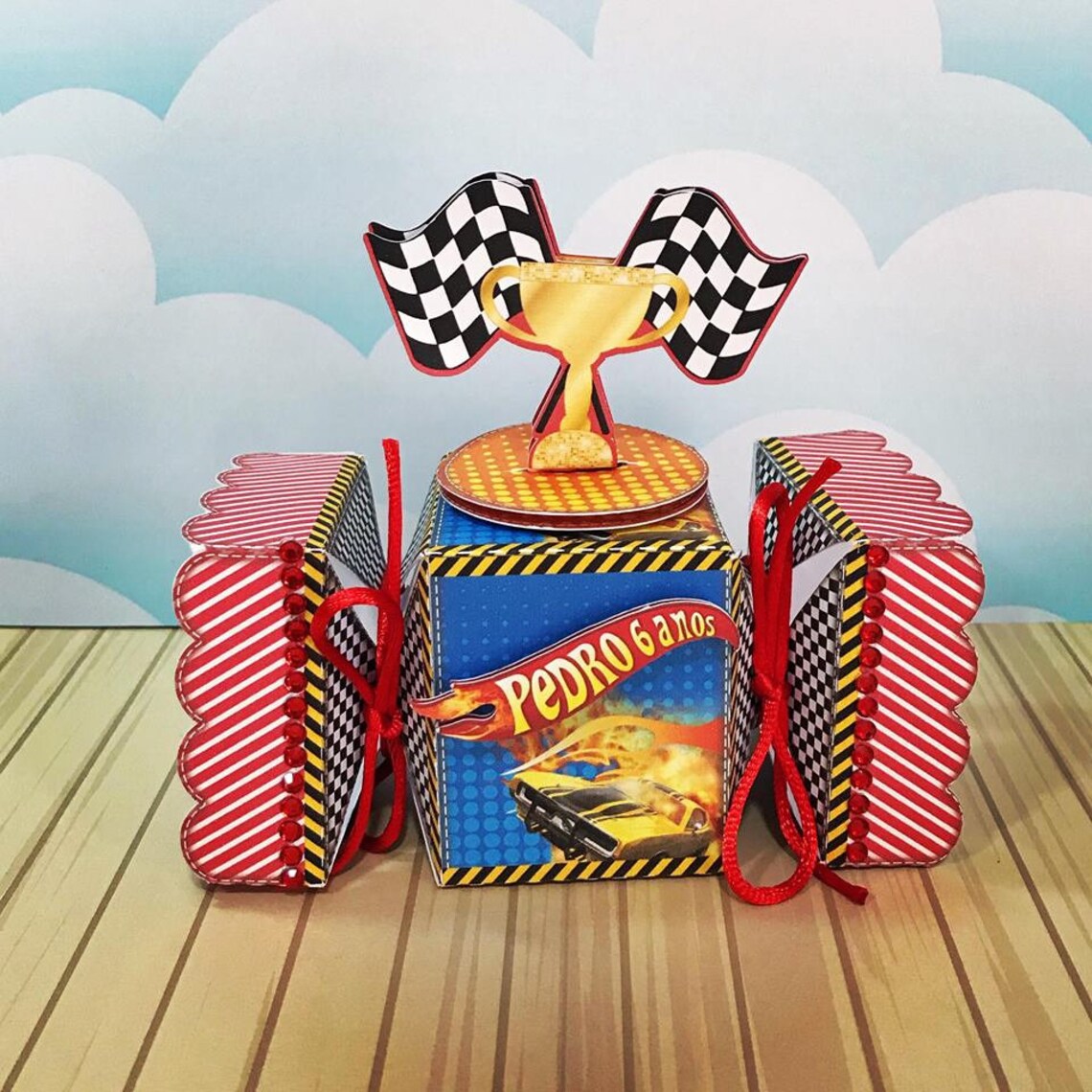 Hot Wheels Party Favors Boxes Personalized Birthday Etsy