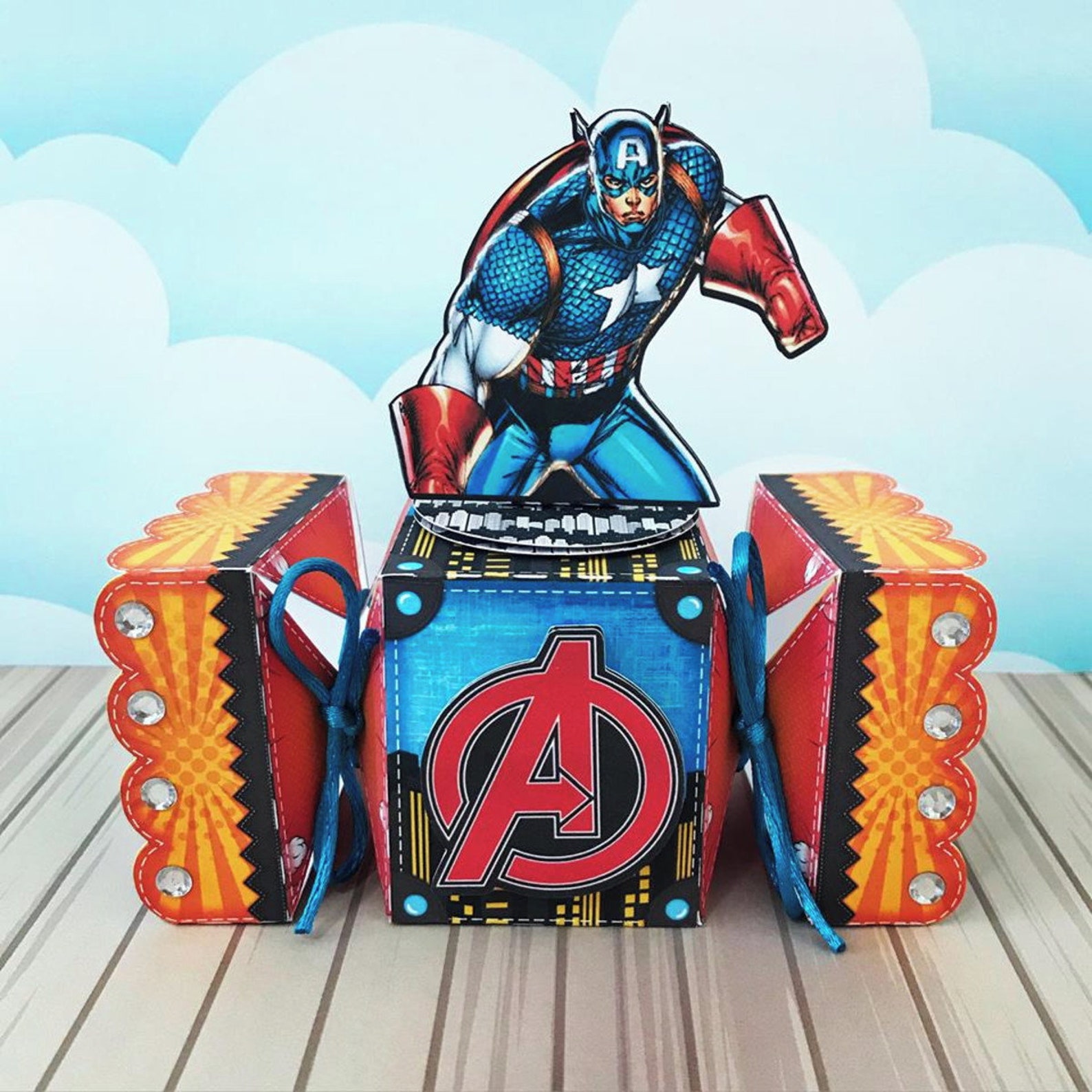Avengers cod30 Party Favors Boxes Personalized Birthday Etsy