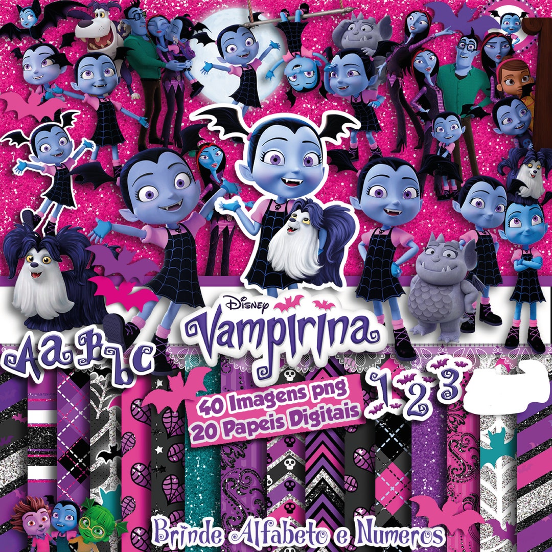Vampirina Clipart Vampirina Paper Vampirina Digital Paper - Etsy