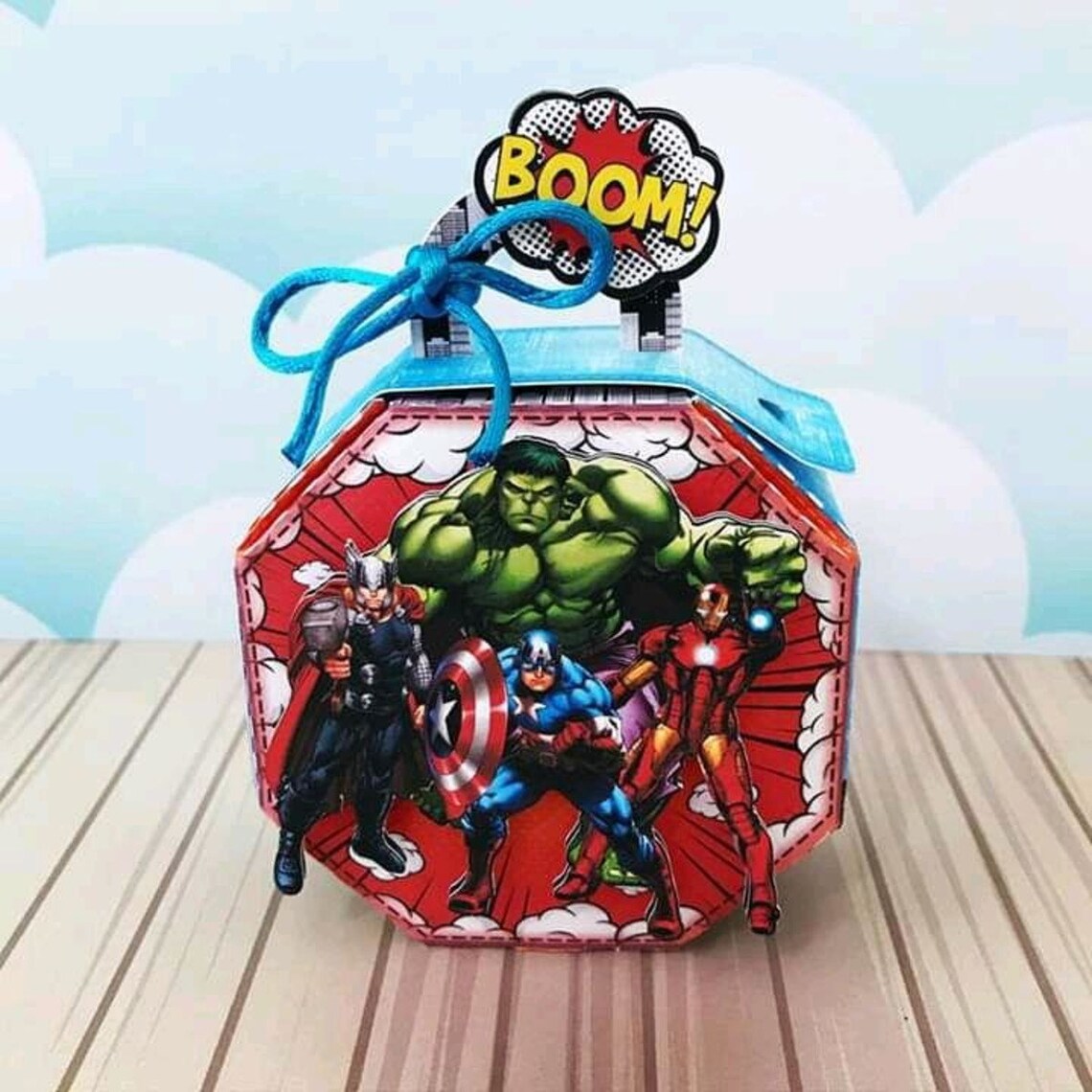 Avengers cod30 Party Favors Boxes Personalized Birthday Etsy