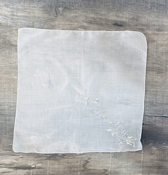 14 White Vintage Womens Embroidered Handkerchief … - image 3