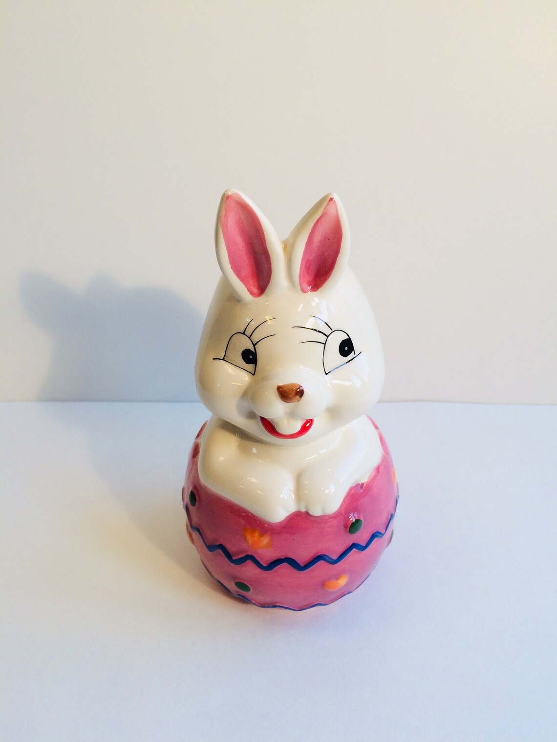 Vintage Easter Bunny Ceramic Vase Etsy