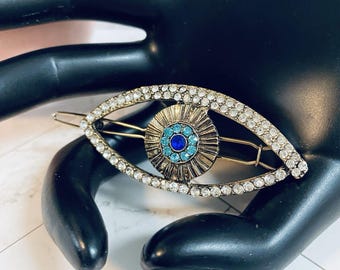Vintage Evil Eye Hair Clip, Evil Eye Hair Accessories