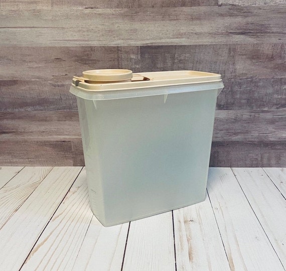 Vintage Sheer Tupperware Cereal Storage Containers With Etsy