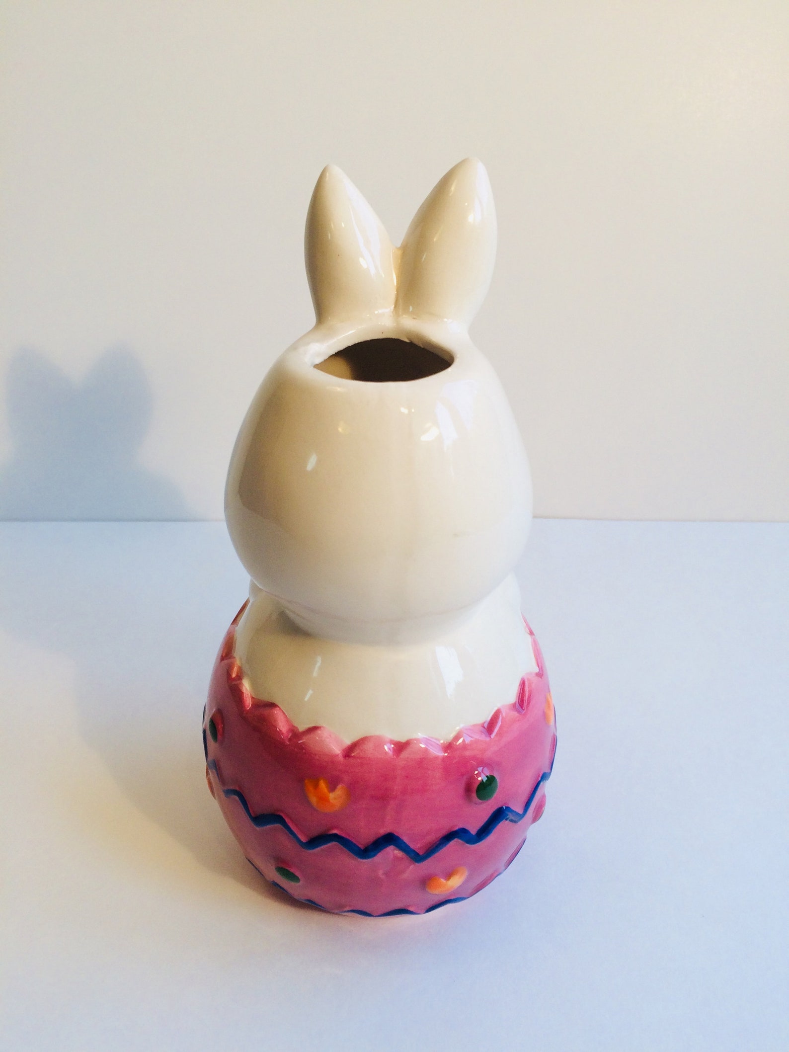 Vintage Easter Bunny Ceramic Vase Etsy