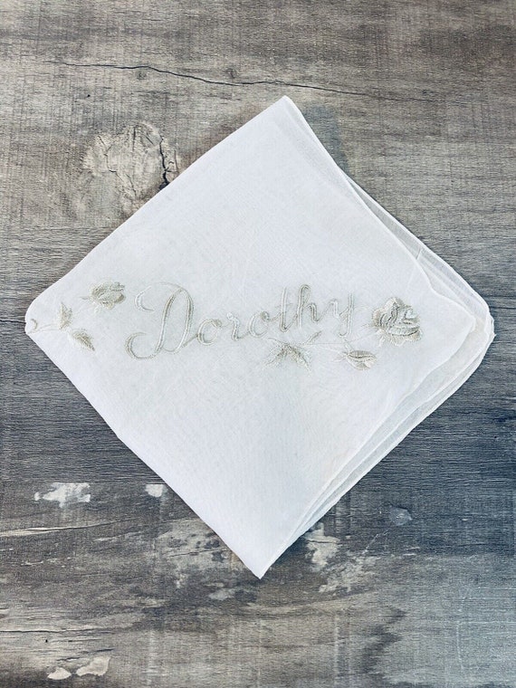 14 White Vintage Womens Embroidered Handkerchief … - image 1
