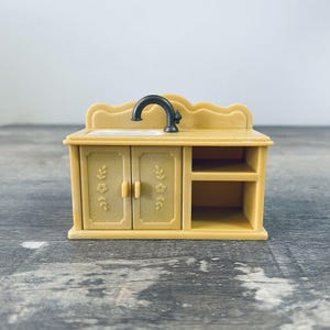 Calico Critter Sylvanian Families Beige Kitchen Sink Only Replacement Accessory Bild 1