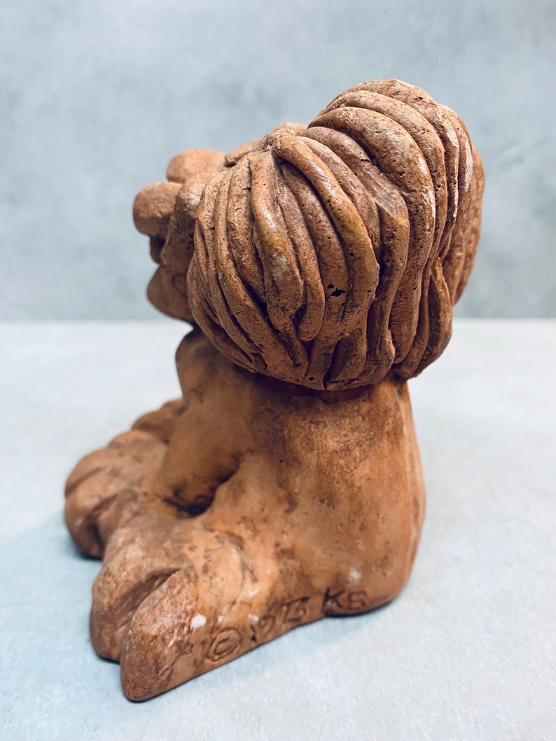 Vintage Retro Kitsch Kersten Brothers Big Paw Lion Ceramic Etsy