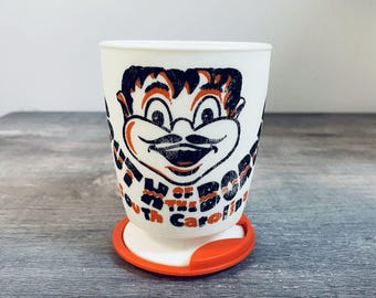 Taza de viaje de plástico blanco Vintage Myrtle Beach Pedros South Of The Border