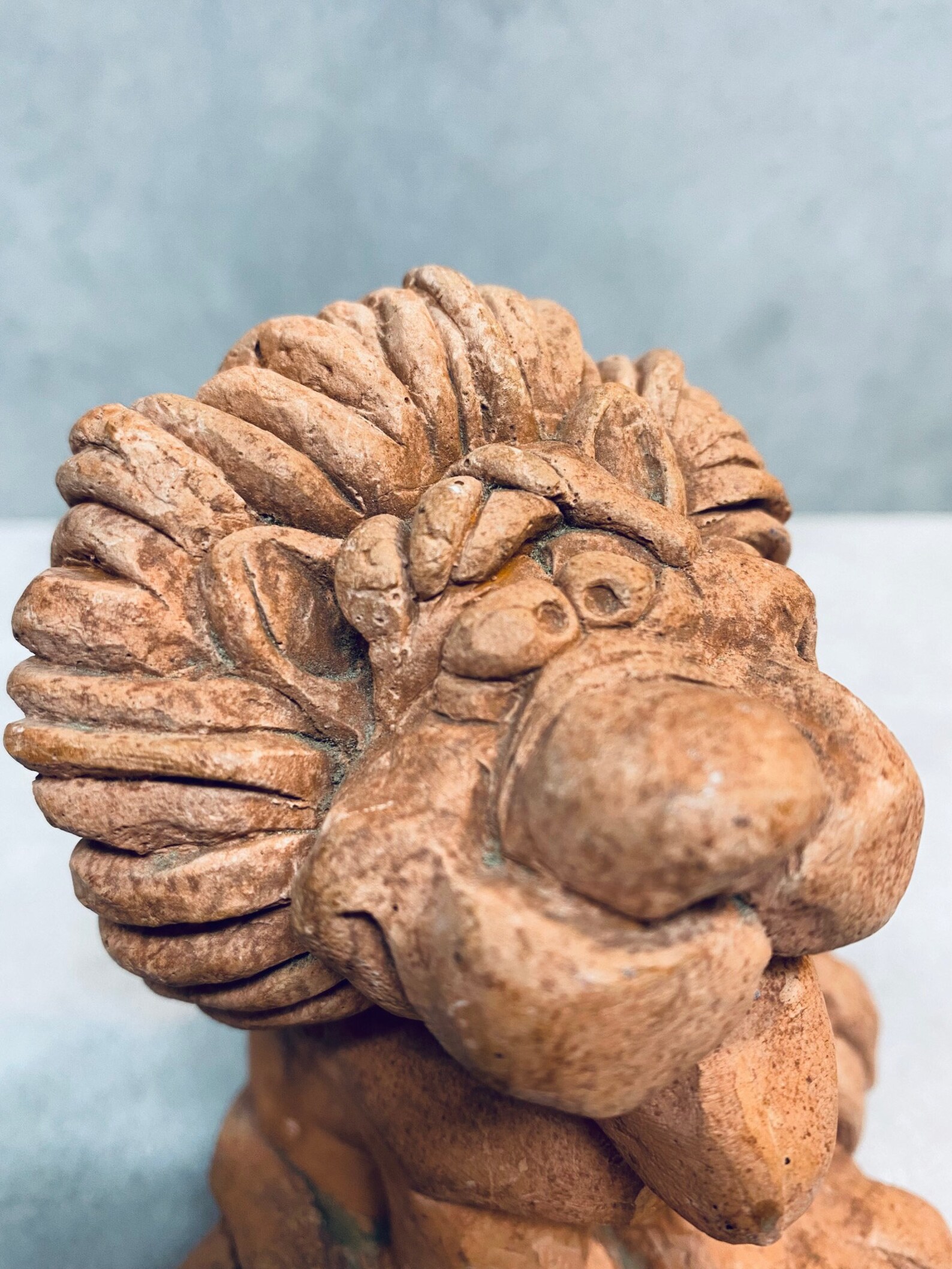 Vintage Retro Kitsch Kersten Brothers Big Paw Lion Ceramic Etsy