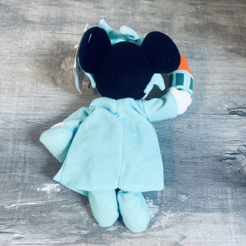 Disney Theme Park Store Mini Bean Bag Plush Liberty Minnie Mouse 9 Inch New With Tag Patriotic Collectible Plush 画像 4