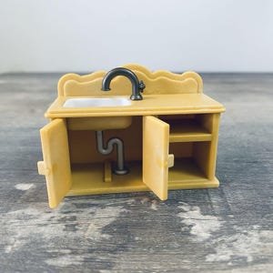Calico Critter Sylvanian Families Beige Kitchen Sink Only Replacement Accessory Bild 5