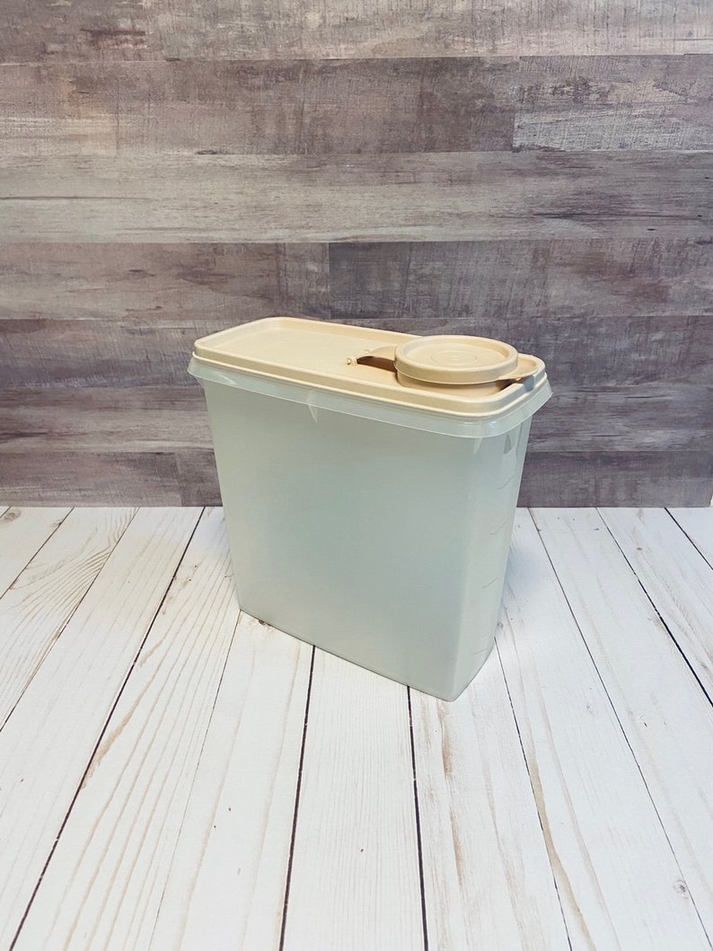 Vintage Sheer Tupperware Cereal Storage Containers With Etsy