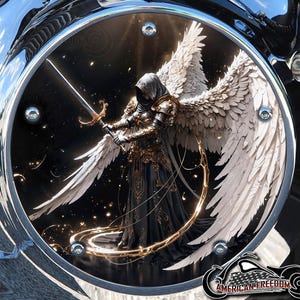 Derby personnalisé Harley Davidson ou carter de distribution « au choix » Twin Cam Big Twin EVO M8 Touring Trike Sportster 883/1200 Guardian Angel