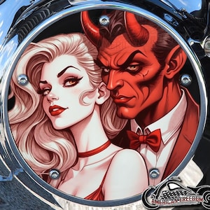 Harley Davidson Custom Derby or Timing cover your choice Twin Cam Big Twin EVO M8 Touring Trike Sportster 883/1200 Lady and Devil