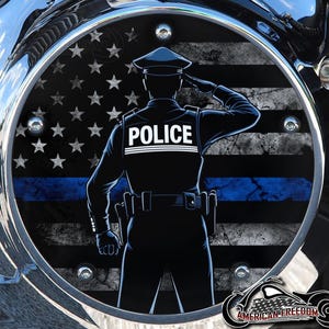 Harley Davidson Custom Derby or Timing cover your choice Twin Cam Big Twin EVO M8 Touring Trike Sportster 883/1200 TBL Thin Blue Line Police