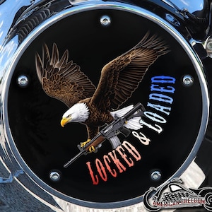 Harley Davidson Custom Derby or Timing cover &quot;your choice&quot; Twin Cam Big Twin EVO M8 Touring Trike Sportster 883/1200 Locked and Loaded