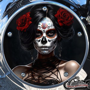 Derby personnalisé Harley Davidson ou carter de distribution (au choix) Twin Cam Big Twin EVO M8 Touring Trike Sportster 883 1200 Senorita Sugar Skull