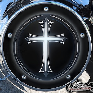 Derby personnalisé Harley Davidson ou carter de distribution (au choix) Twin Cam Big Twin EVO M8 Touring Trike Sportster 1200 883 Glowing Cross
