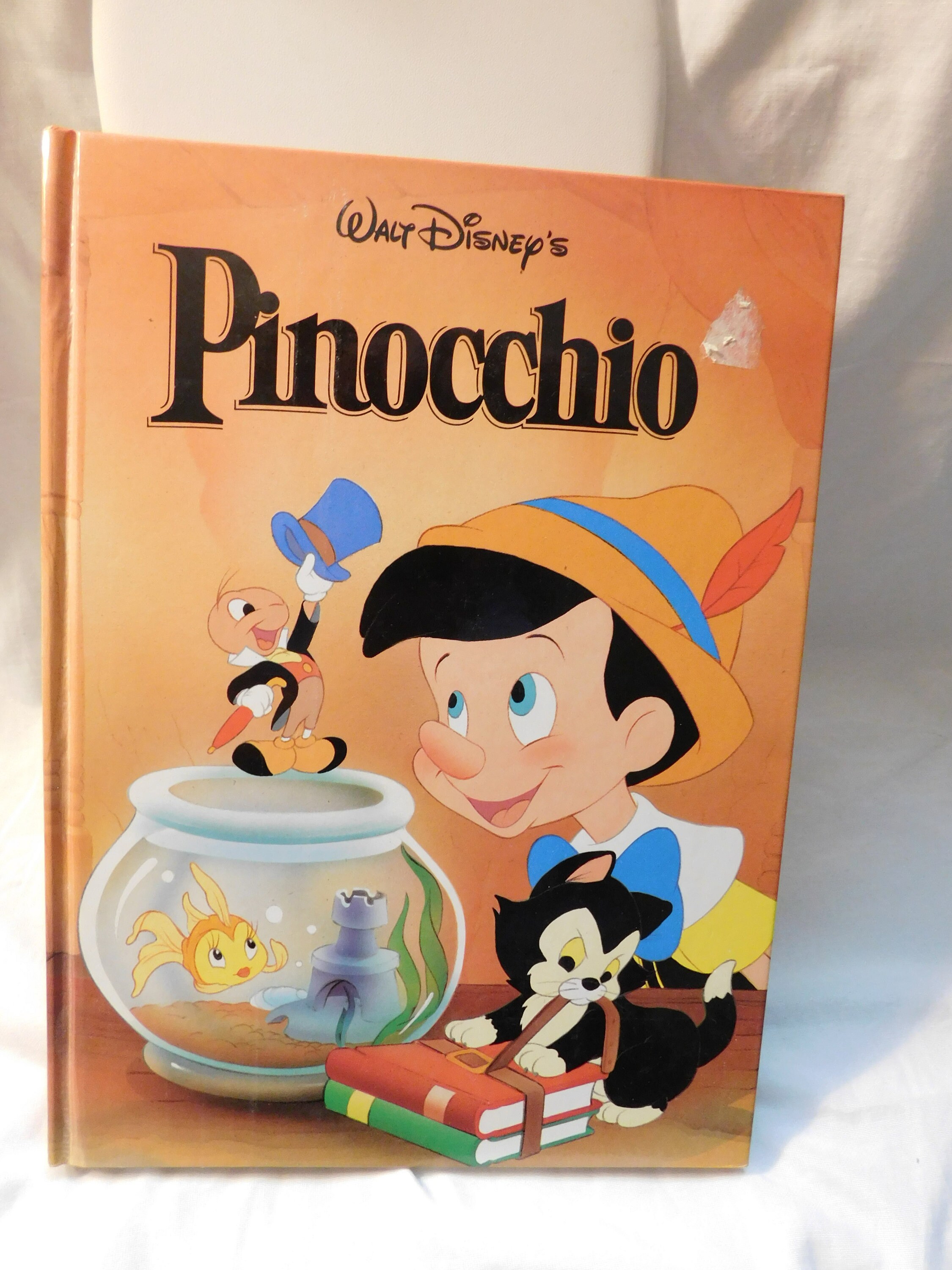 PINOCCHIO Walt Disney Hard Cover Book 1986 Vintage - Etsy