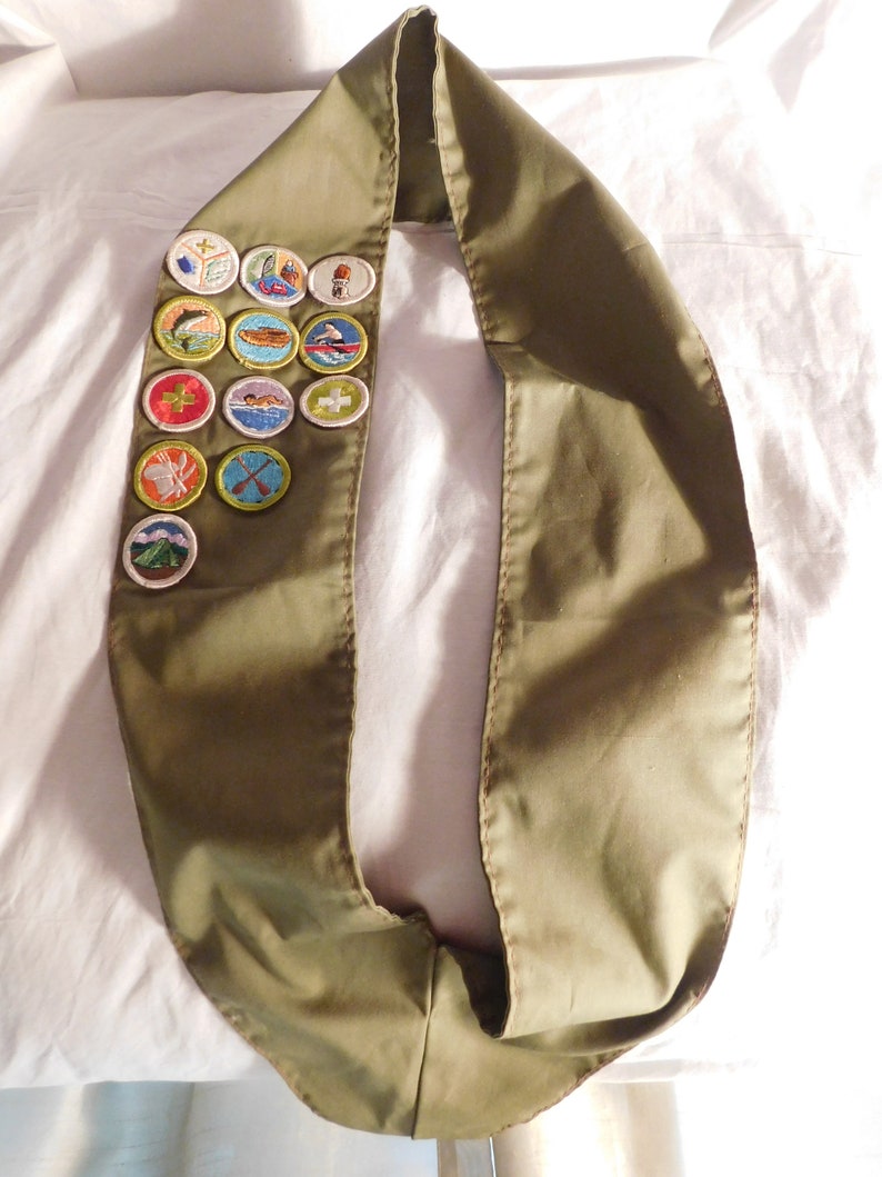 Boy Scout Sash and Merit Patches Vintage Etsy