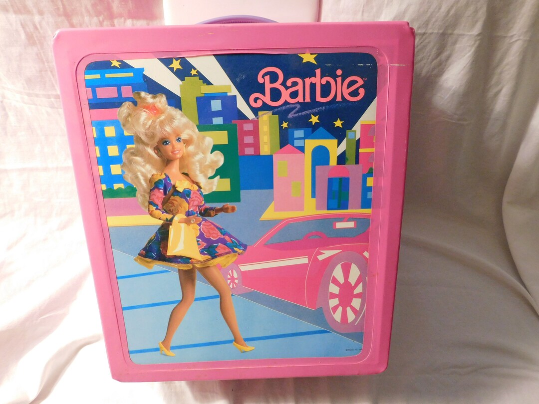 Barbie Doll Pink Carrying Case Trunk VINTAGE 1991 - Etsy