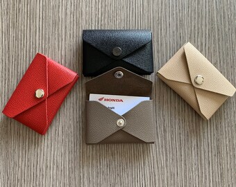 business card holder, porta biglietti da visita, porta biglietti in pelle, leather, vari colori, vera pelle,