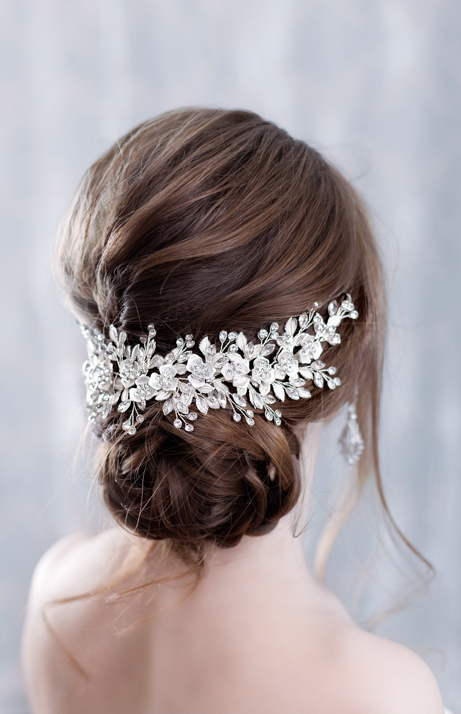 Bridal hairpiece Wedding hairpiece Bridal headband Bridal hair Etsy