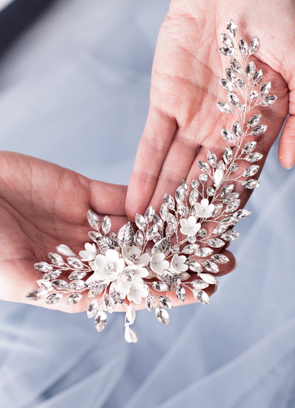 Crystal Bridal Hair Piece Bridal Hair Accessories Bridal Hair Etsy