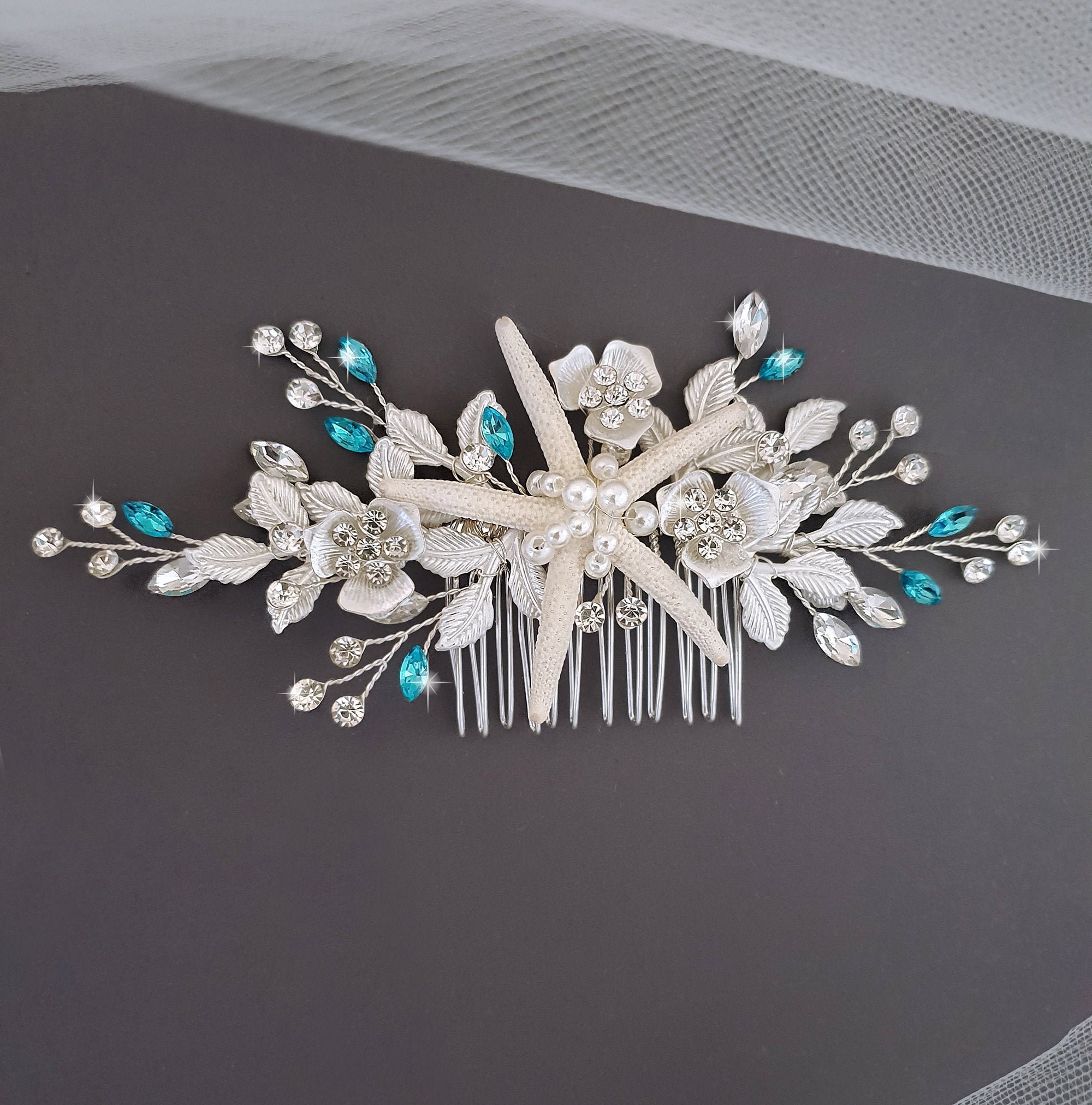 Hair Clips: Aquamarine Butterflies main image 1