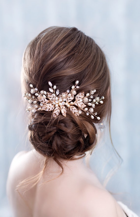 rose gold hair pieces