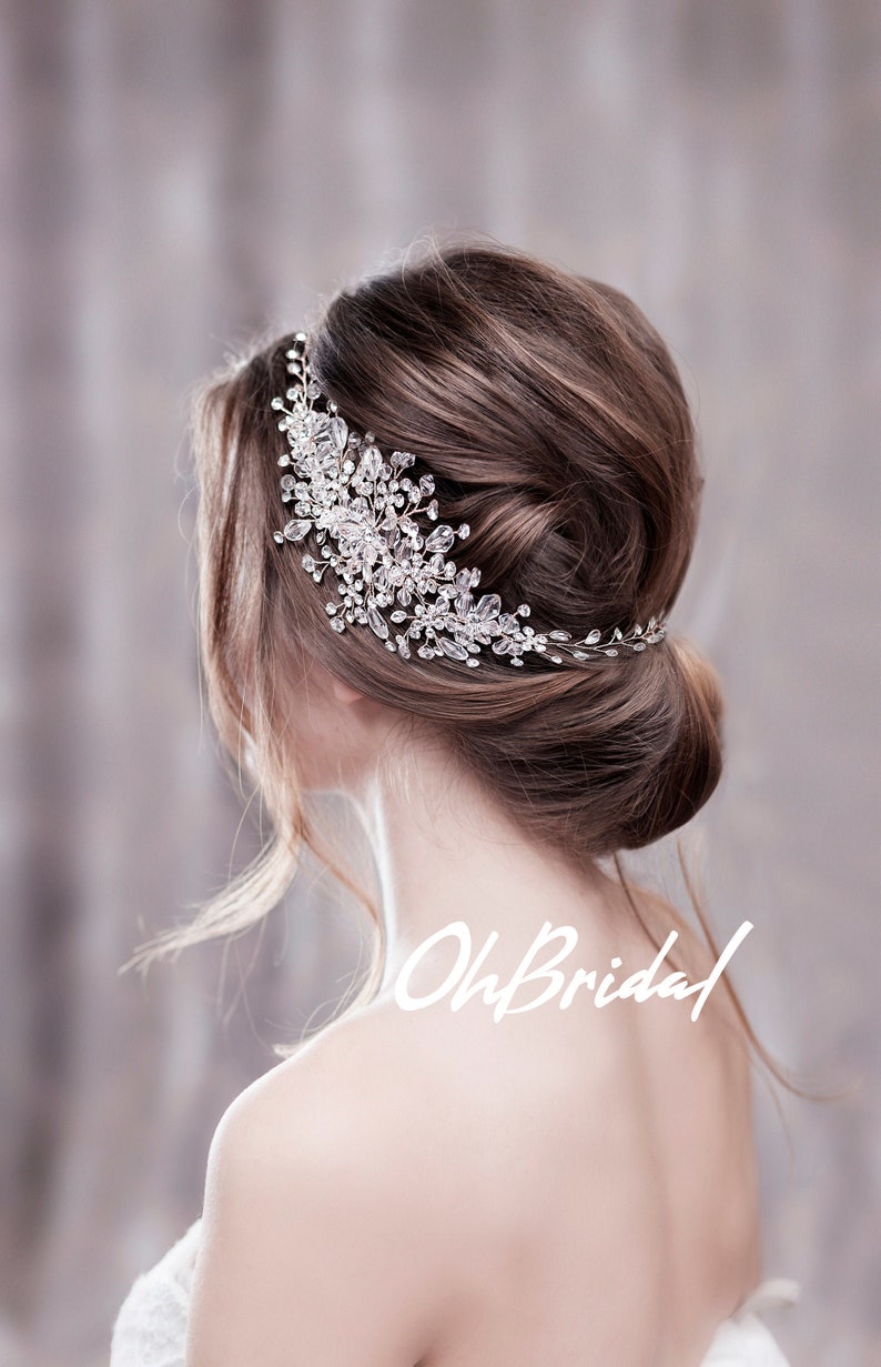 Crystal Bridal Hair Piece Wedding Hair Accessories Bridal Hair Etsy