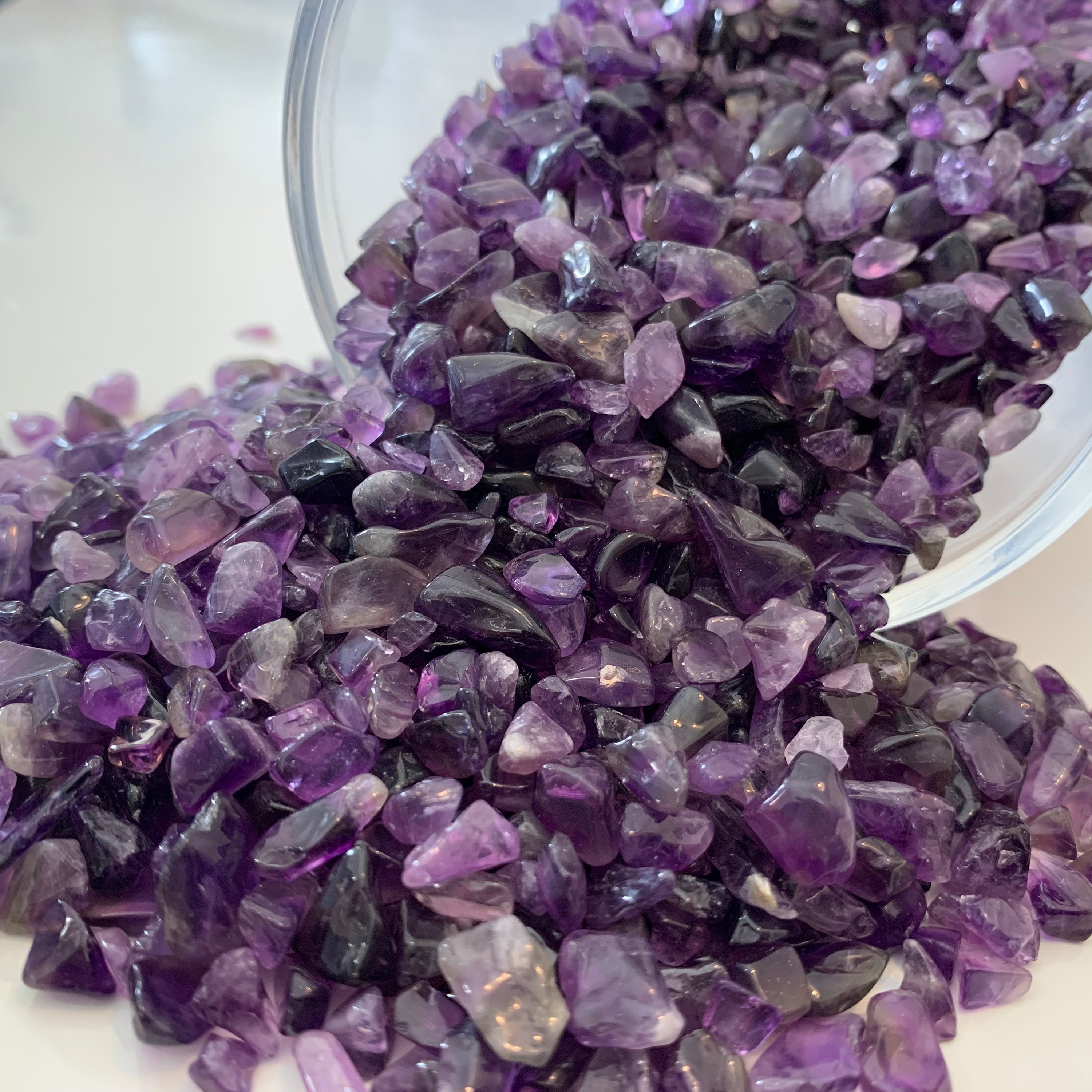 Jar of Amethyst Chips for Spell Jars, Witchcraft or crafting